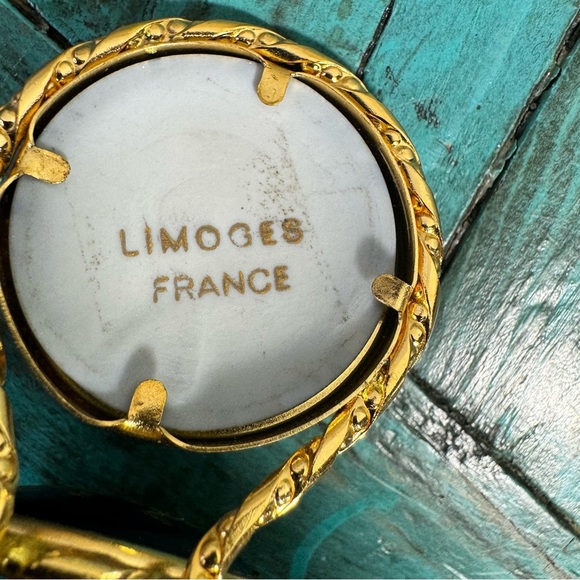 Limoges Handpainted Patio Miniature Furniture Table Chair - Picture 8 of 11